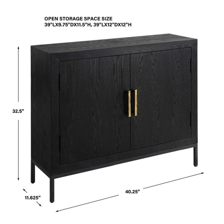 Modern European furniture - 2-Door Oak Veneer Cabinet - www.oroa.com