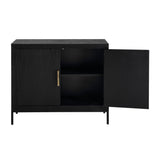 Modern European furniture - 2-Door Oak Veneer Cabinet - www.oroa.com