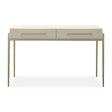 White Shagreen 2-Drawer Desk by Uttermost Jewel