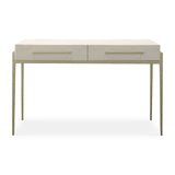White Shagreen 2-Drawer Desk by Uttermost Jewel