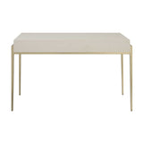 White Shagreen 2-Drawer Desk by Uttermost Jewel, alternate view 6