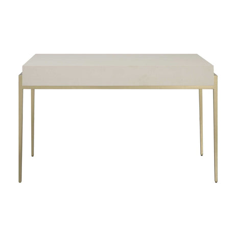White Shagreen 2-Drawer Desk by Uttermost Jewel, alternate view 6