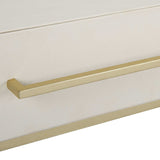 White Shagreen 2-Drawer Desk by Uttermost Jewel, alternate view 7