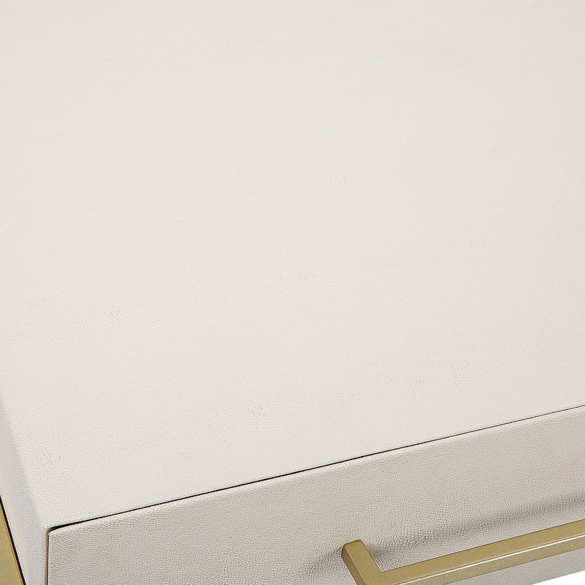 White Shagreen 2-Drawer Desk by Uttermost Jewel, alternate view 8