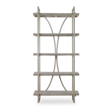 Modern European furniture - Silver Framed Wooden Bookshelf - www.oroa.com