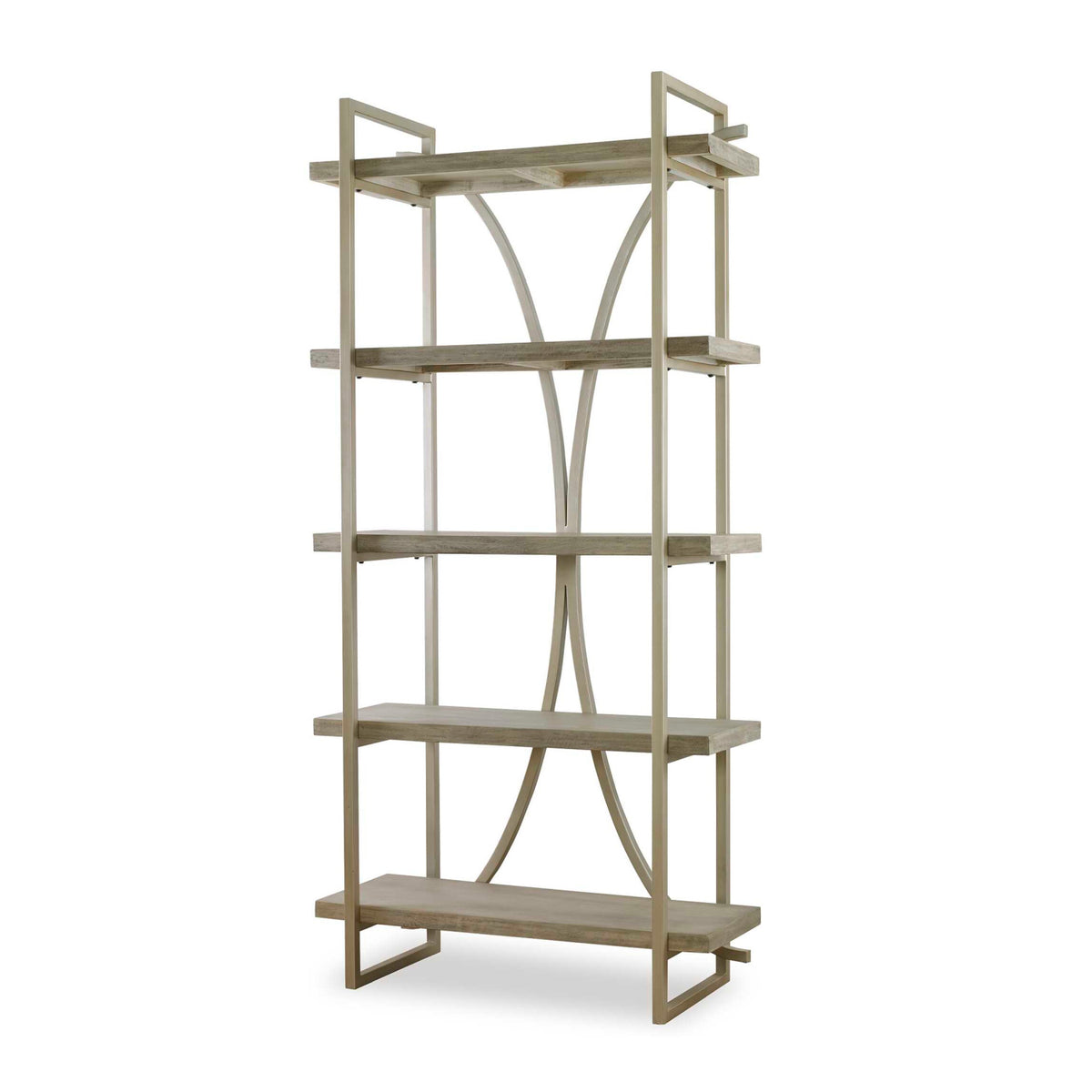 Modern European furniture - Silver Framed Wooden Bookshelf - www.oroa.com
