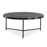 Black Aluminum Round Coffee Table by Uttermost Trellick