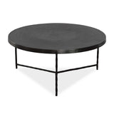 Black Aluminum Round Coffee Table by Uttermost Trellick, alternate view 3