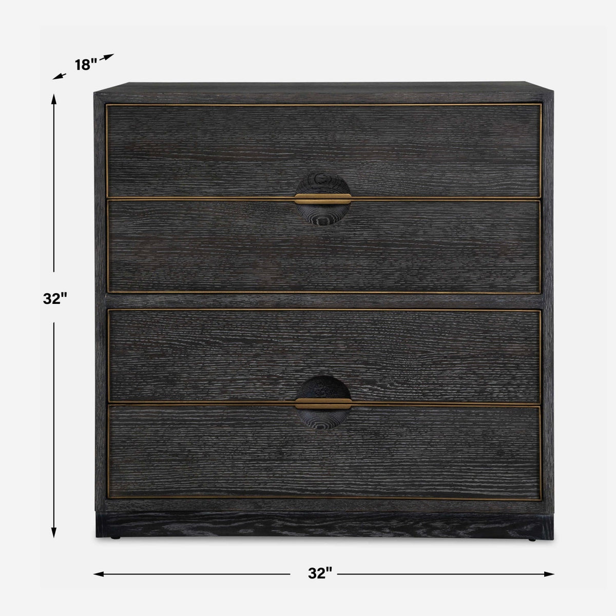 Dark Oak 4-Drawer Chest by Uttermost Besos, alternate view 9