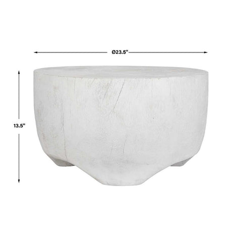 Modern European furniture - Carved Suar Wood Coffee Table - www.oroa.com