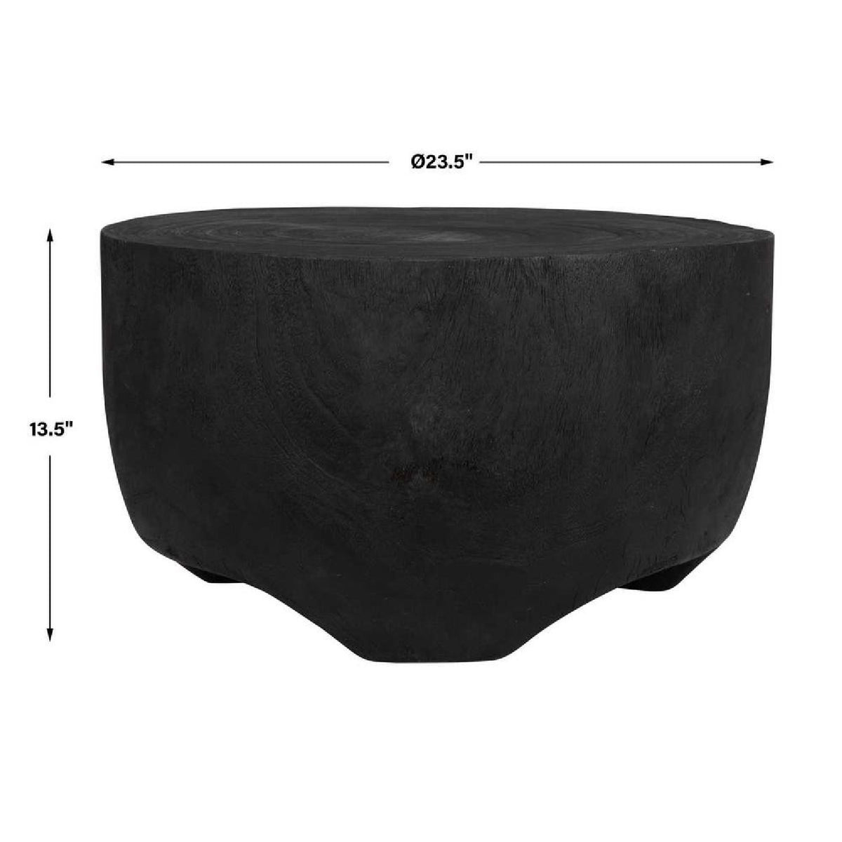 Modern European furniture - Carved Suar Wood Coffee Table - www.oroa.com