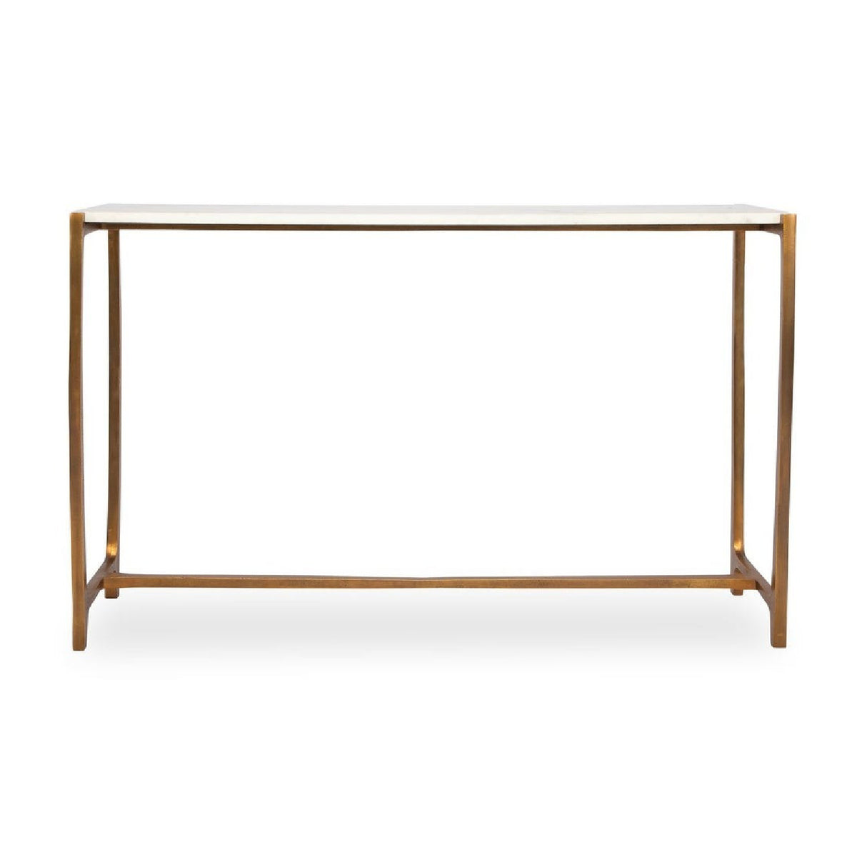 Modern European furniture - Gold Framed Marble Console Table - www.oroa.com
