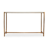 Modern European furniture - Gold Framed Marble Console Table - www.oroa.com