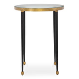Gold Rimmed Glass Side Table by Uttermost Stiletto