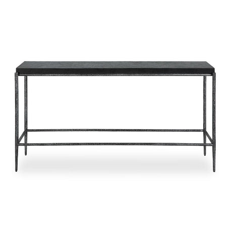 Modern European furniture - Black Concrete Console Table - www.oroa.com