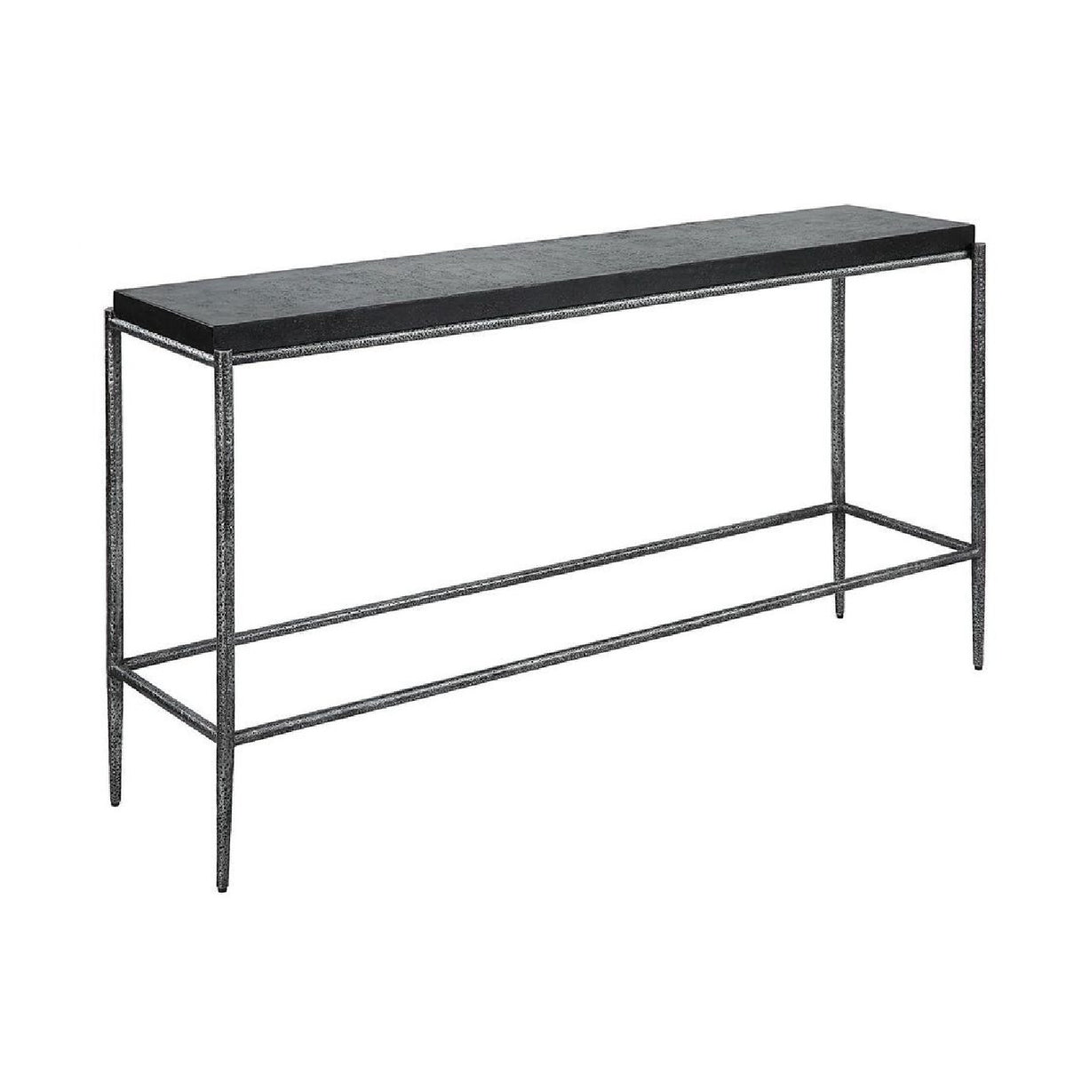 Modern European furniture - Black Concrete Console Table - www.oroa.com