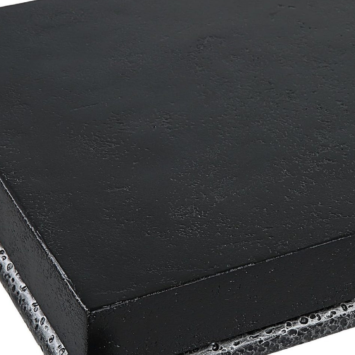 Modern European furniture - Black Concrete Console Table - www.oroa.com