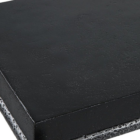 Modern European furniture - Black Concrete Console Table - www.oroa.com