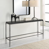 Modern European furniture - Black Concrete Console Table - www.oroa.com