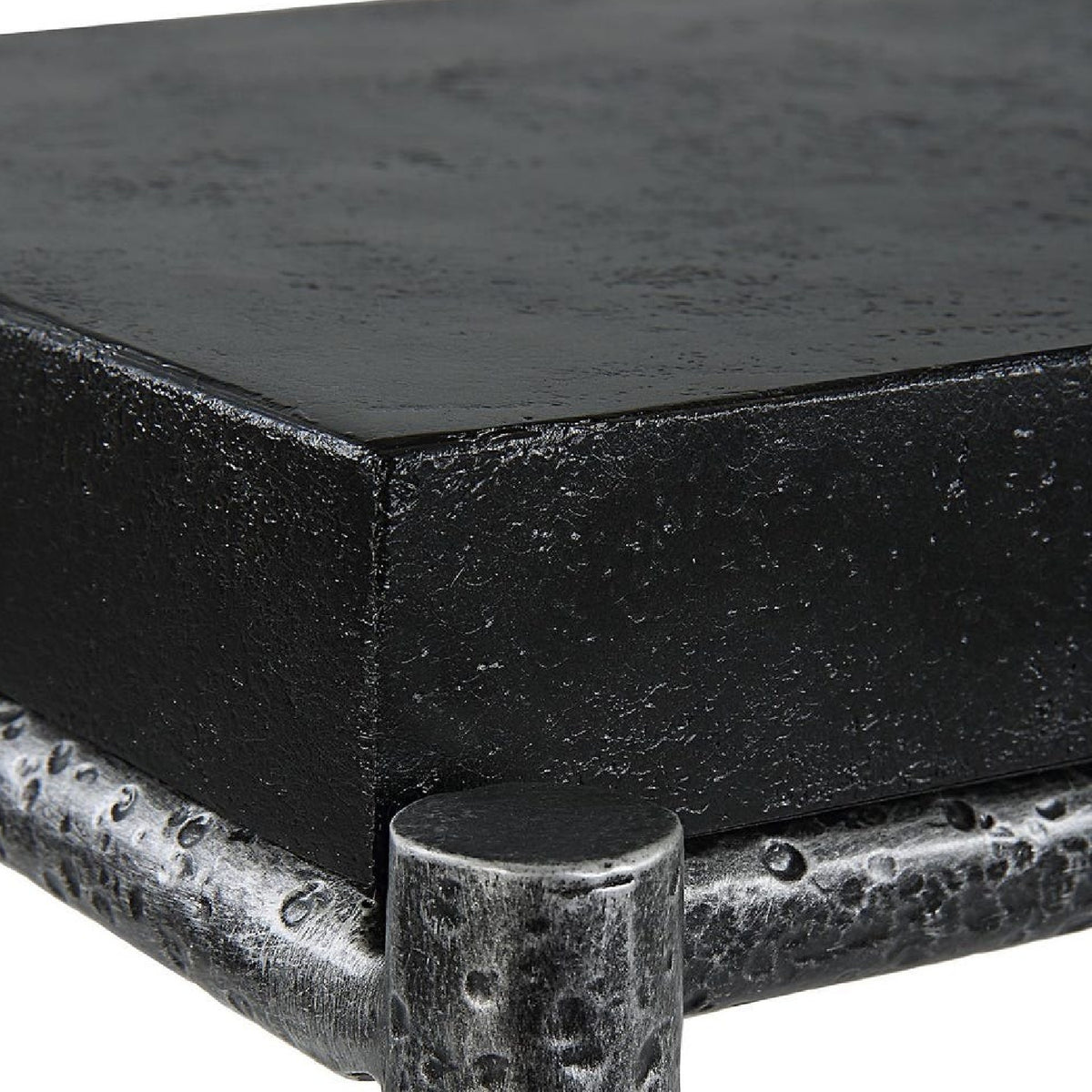 Modern European furniture - Black Concrete Console Table - www.oroa.com