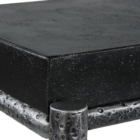 Modern European furniture - Black Concrete Console Table - www.oroa.com