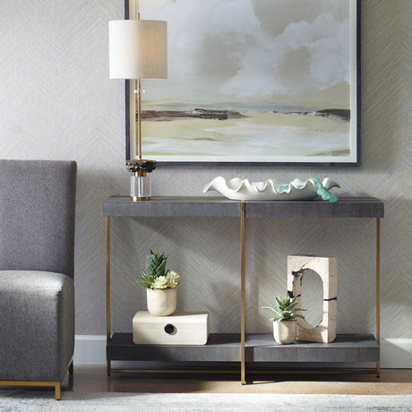 Starburst Acacia Console Table by Uttermost Taja, alternate view 2