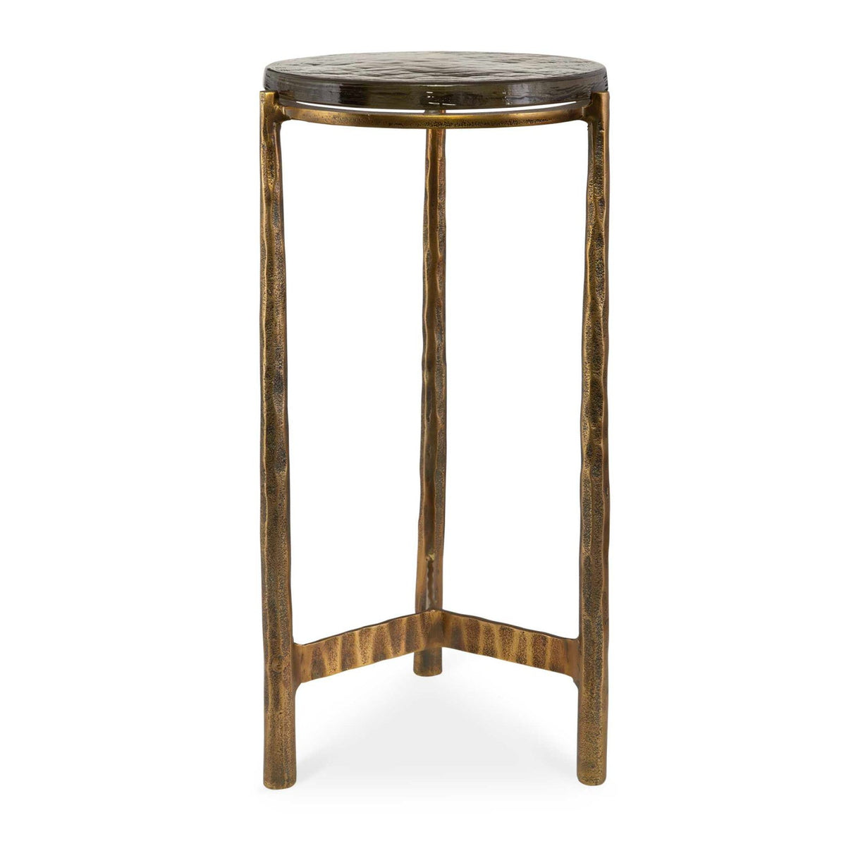 Modern European furniture - Round Glass Indoor/Outdoor Accent Table - www.oroa.com