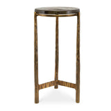 Modern European furniture - Round Glass Indoor/Outdoor Accent Table - www.oroa.com