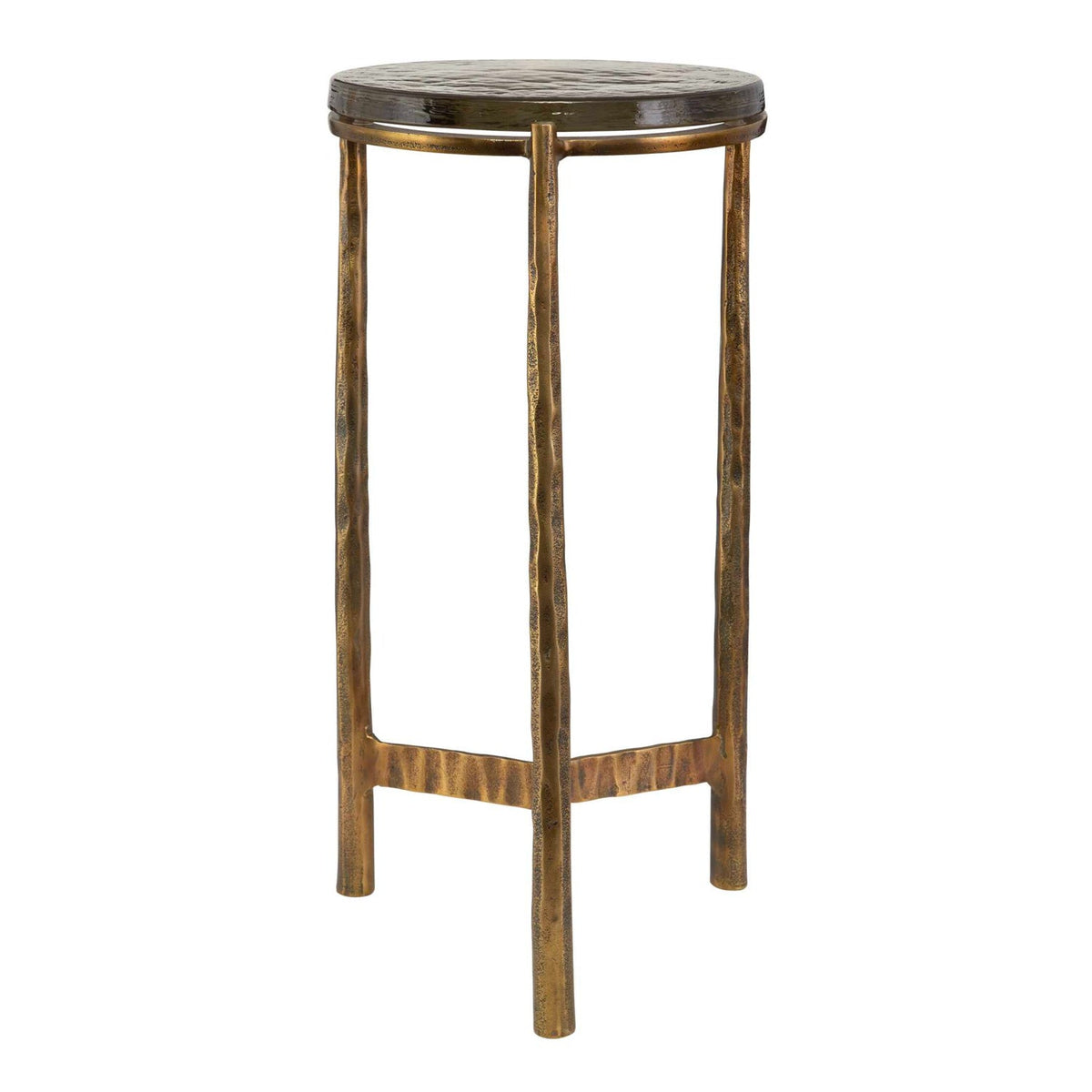 Modern European furniture - Round Glass Indoor/Outdoor Accent Table - www.oroa.com