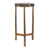 Modern European furniture - Round Glass Indoor/Outdoor Accent Table - www.oroa.com