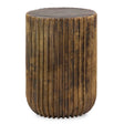 Fluted Antique Gold Accent Table by Uttermost Peaks And Valleys