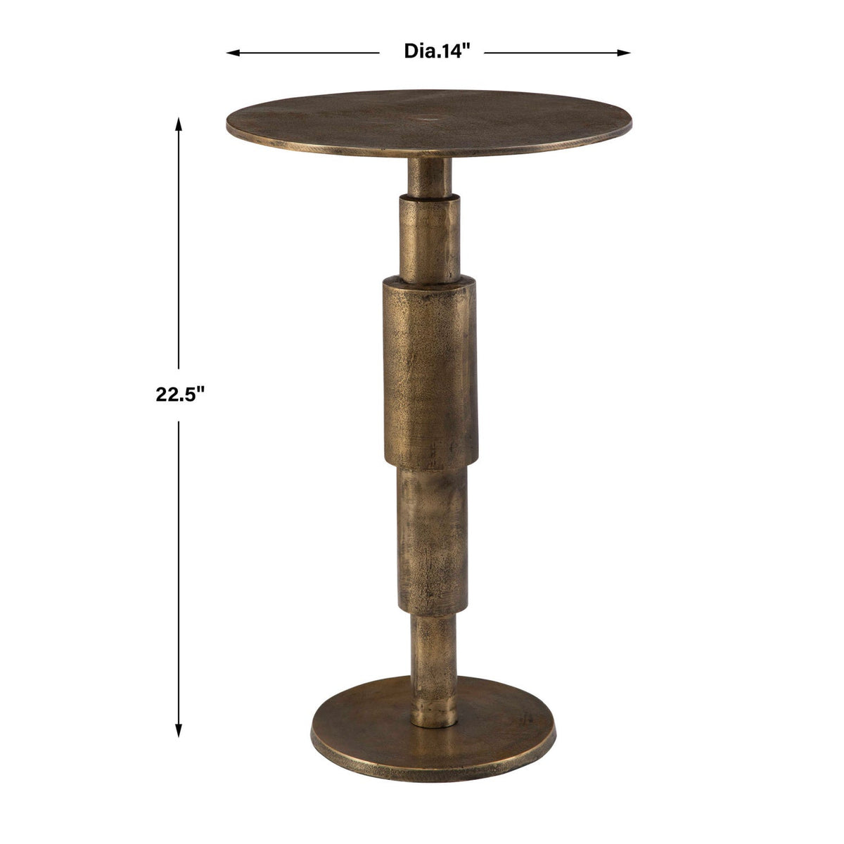 Antique Gold Accent Table by Uttermost Descend, alternate view 5