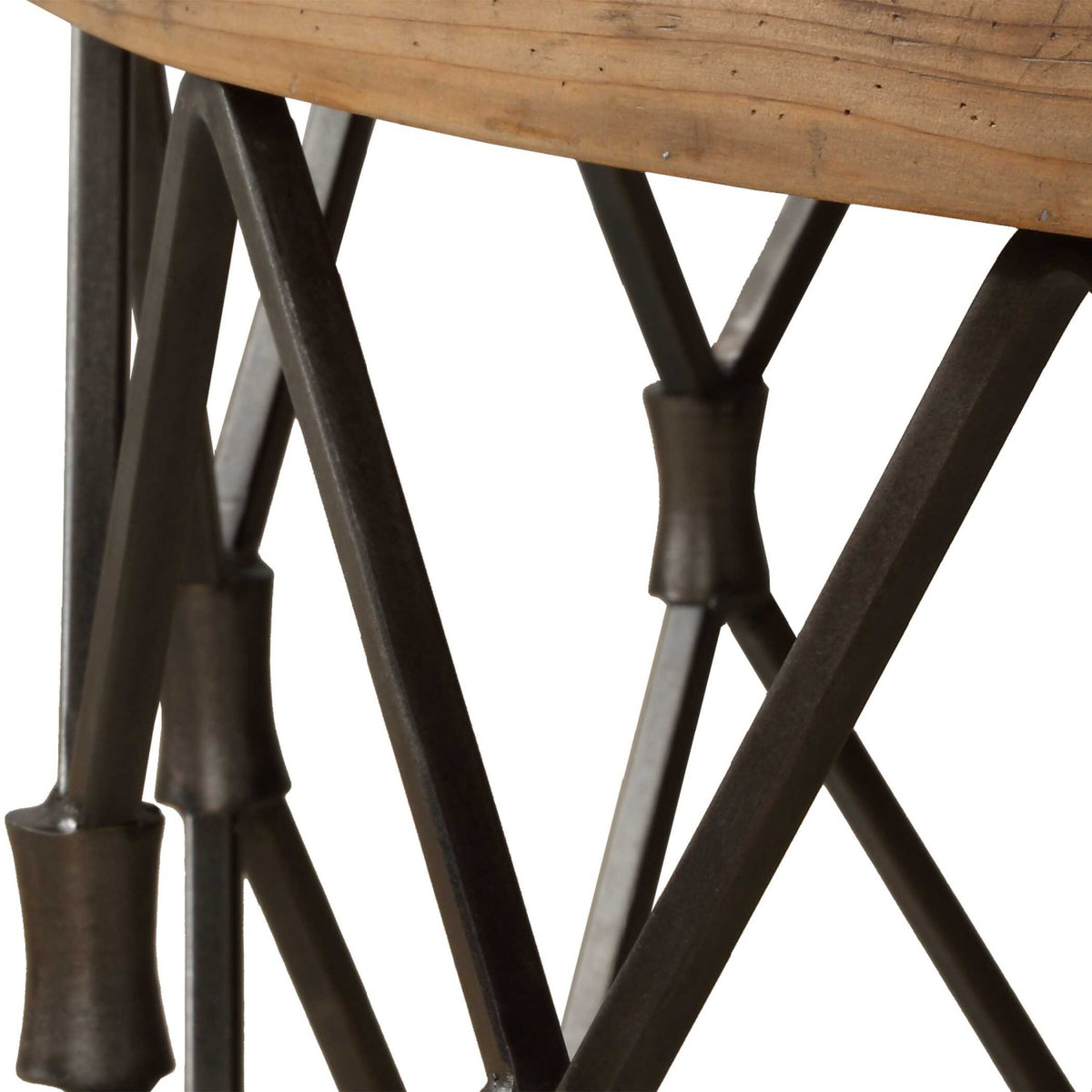 Modern European furniture - Wooden Parquet Round Coffee Table - www.oroa.com