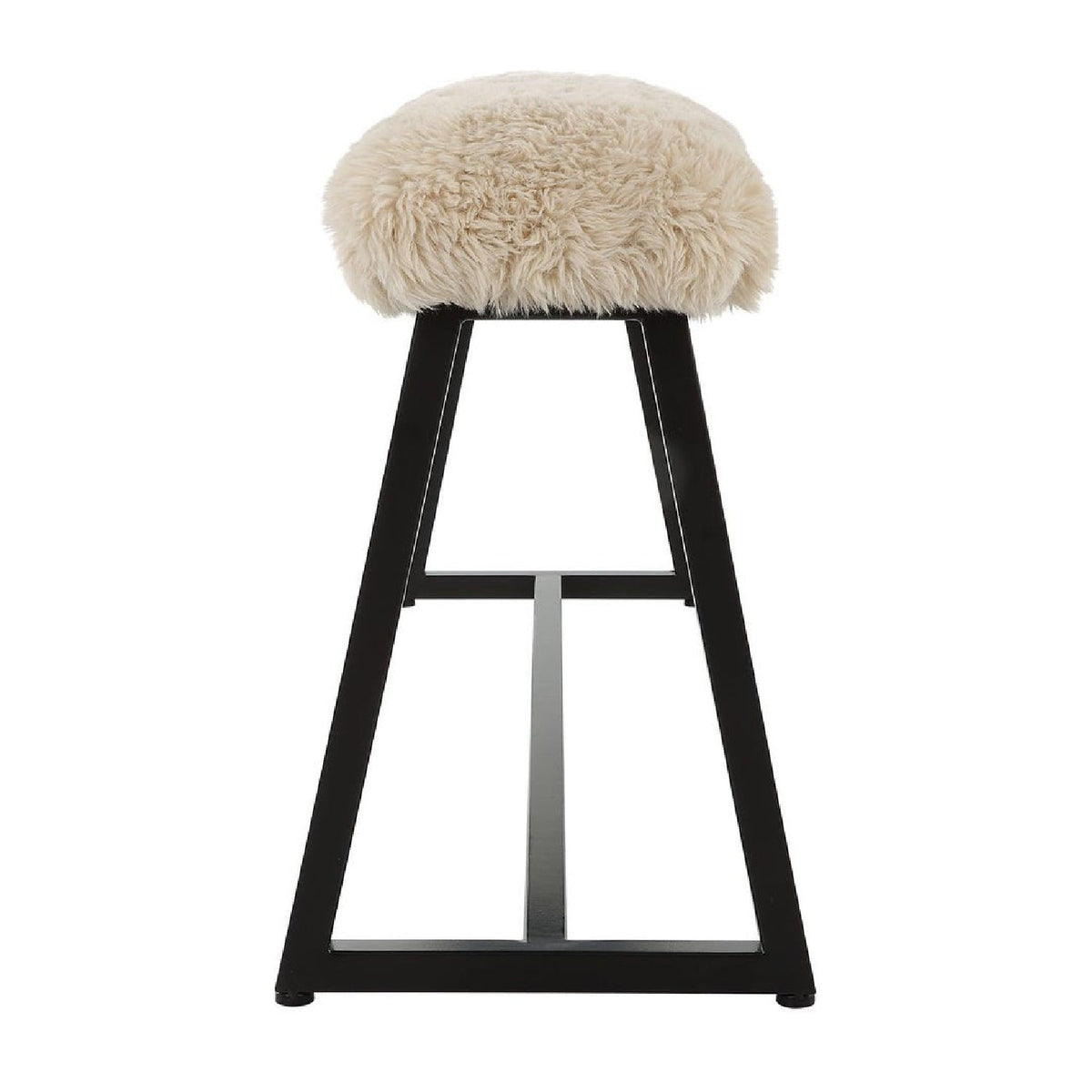 Beige Long-Haired Sheepskin Bench by Uttermost Taupo, alternate view 4