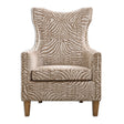 Wingback Beige Lounge Armchair by Uttermost Kiango
