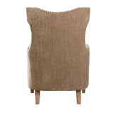 Wingback Beige Lounge Armchair by Uttermost Kiango, alternate view 6