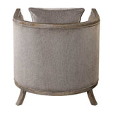 Brown Chenille Accent Tub Chair by Uttermost Viaggio, alternate view 6