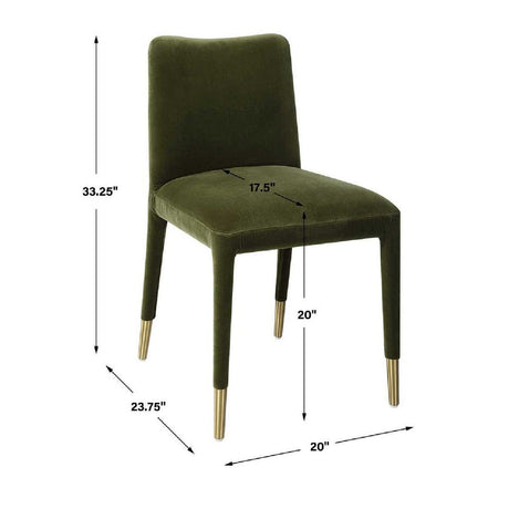Modern European furniture - Upholstered Dining Chair Set (2) - www.oroa.com
