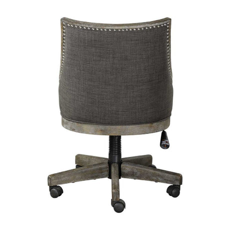 Gray Linen Desk Chair by Uttermost Aidrian, alternate view 5