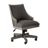 Gray Linen Desk Chair by Uttermost Aidrian, alternate view 4