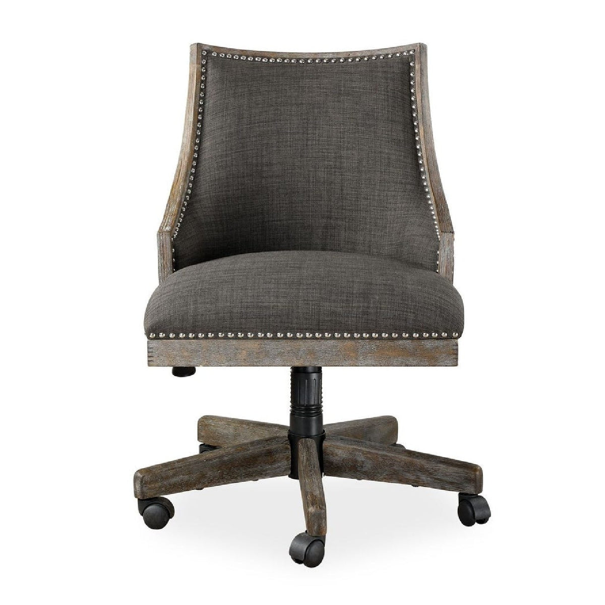 Gray Linen Desk Chair by Uttermost Aidrian
