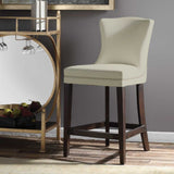 White Leather Inspired Counter Stool by Uttermost Dariela, alternate view 2