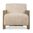 Cream Sheepskin Accent Chair by Uttermost Jackson