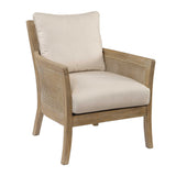 Caneword Padded Lounge Chair by Uttermost Encore, alternate view 3