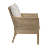 Caneword Padded Lounge Chair by Uttermost Encore, alternate view 4