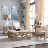 Caneword Padded Lounge Chair by Uttermost Encore, alternate view 7