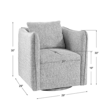 Modern European furniture - Flanged Edge Swivel Chair - www.oroa.com