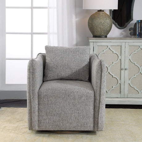 Modern European furniture - Flanged Edge Swivel Chair - www.oroa.com
