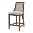 Beige Leather Counter Stool by Uttermost Purcell