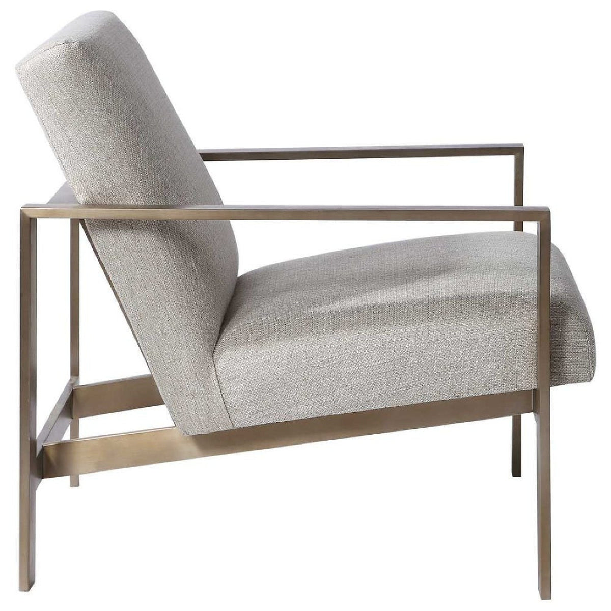 Beige Woven Fabric Accent Chair by Uttermost Wills, alternate view 4